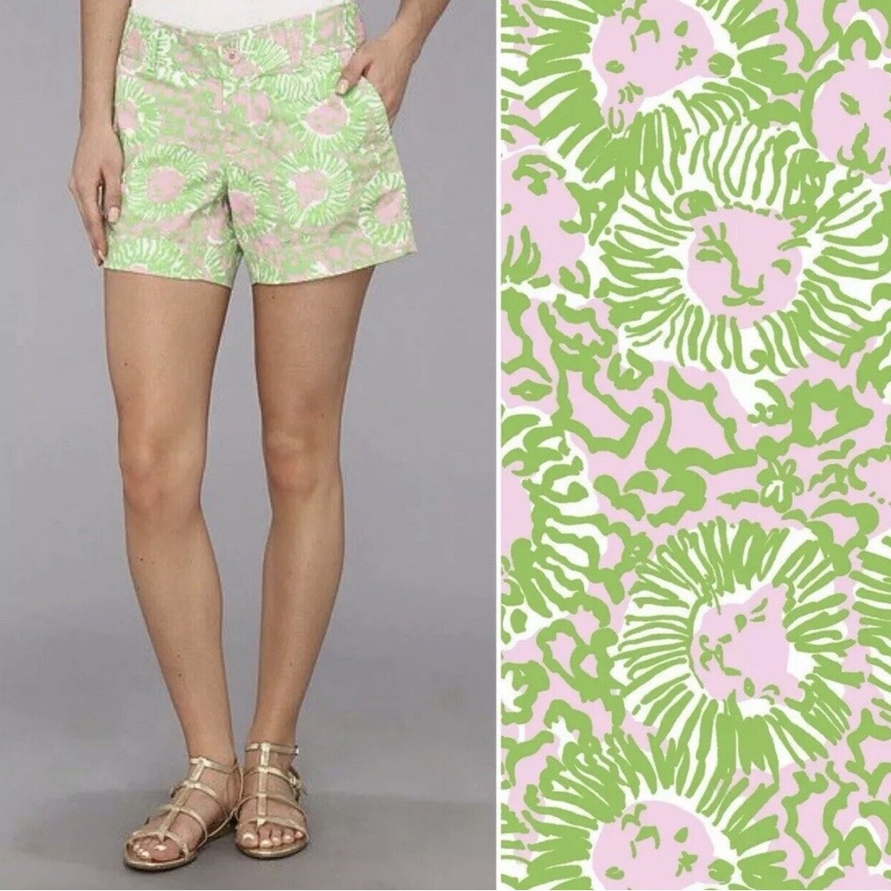 Lilly Pulitzer Callihan Short Sunnyside Lion Print